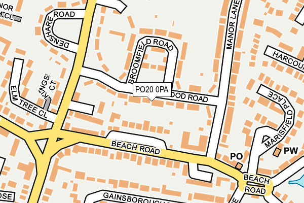 PO20 0PA map - OS OpenMap – Local (Ordnance Survey) PO20 0PA map - OS OpenMap – Local (Ordnance Survey)