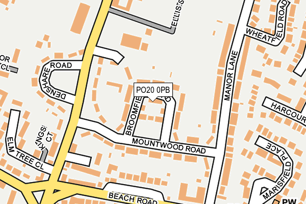 PO20 0PB map - OS OpenMap – Local (Ordnance Survey) PO20 0PB map - OS OpenMap – Local (Ordnance Survey)