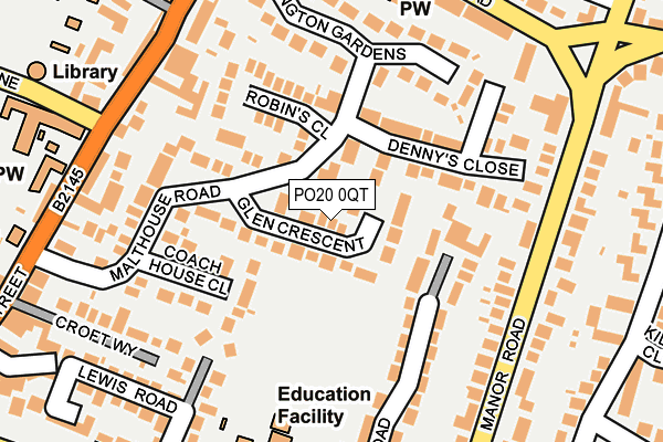 PO20 0QT map - OS OpenMap – Local (Ordnance Survey)