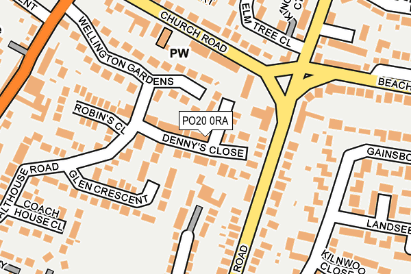 PO20 0RA map - OS OpenMap – Local (Ordnance Survey) PO20 0RA map - OS OpenMap – Local (Ordnance Survey)