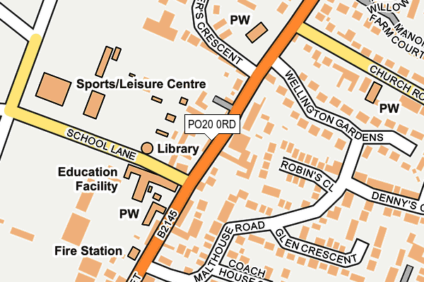 PO20 0RD map - OS OpenMap – Local (Ordnance Survey) PO20 0RD map - OS OpenMap – Local (Ordnance Survey)
