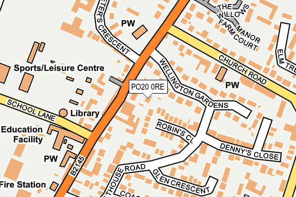 PO20 0RE map - OS OpenMap – Local (Ordnance Survey) PO20 0RE map - OS OpenMap – Local (Ordnance Survey)