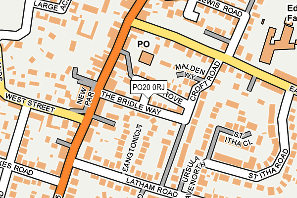 PO20 0RJ map - OS OpenMap – Local (Ordnance Survey) PO20 0RJ map - OS OpenMap – Local (Ordnance Survey)