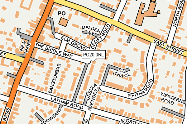 PO20 0RL map - OS OpenMap – Local (Ordnance Survey) PO20 0RL map - OS OpenMap – Local (Ordnance Survey)