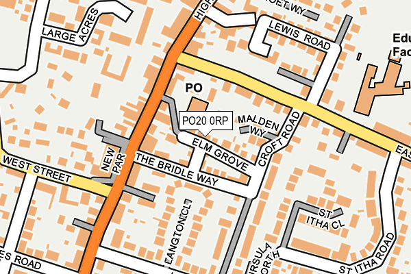 PO20 0RP map - OS OpenMap – Local (Ordnance Survey) PO20 0RP map - OS OpenMap – Local (Ordnance Survey)