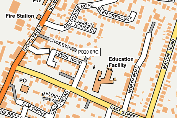 PO20 0RQ map - OS OpenMap – Local (Ordnance Survey) PO20 0RQ map - OS OpenMap – Local (Ordnance Survey)