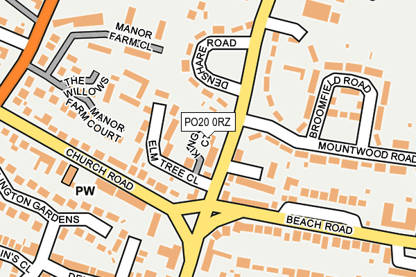 PO20 0RZ map - OS OpenMap – Local (Ordnance Survey) PO20 0RZ map - OS OpenMap – Local (Ordnance Survey)