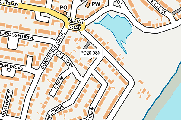 PO20 0SN map - OS OpenMap – Local (Ordnance Survey) PO20 0SN map - OS OpenMap – Local (Ordnance Survey)