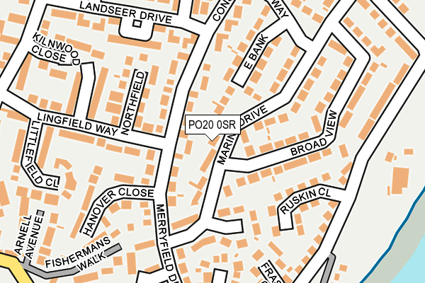 PO20 0SR map - OS OpenMap – Local (Ordnance Survey) PO20 0SR map - OS OpenMap – Local (Ordnance Survey)