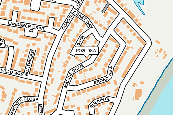 PO20 0SW map - OS OpenMap – Local (Ordnance Survey) PO20 0SW map - OS OpenMap – Local (Ordnance Survey)