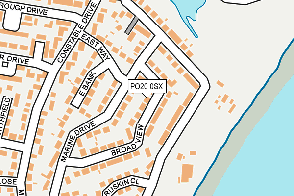 PO20 0SX map - OS OpenMap – Local (Ordnance Survey) PO20 0SX map - OS OpenMap – Local (Ordnance Survey)