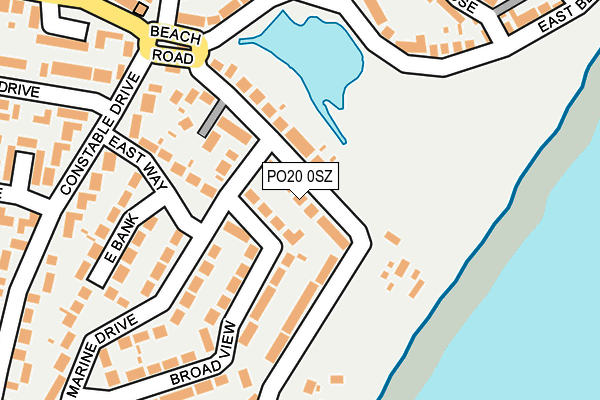 PO20 0SZ map - OS OpenMap – Local (Ordnance Survey) PO20 0SZ map - OS OpenMap – Local (Ordnance Survey)