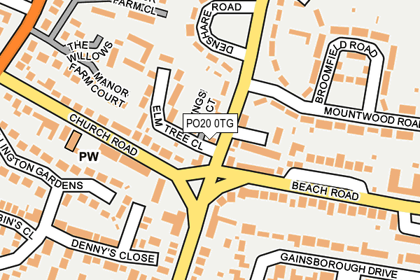 PO20 0TG map - OS OpenMap – Local (Ordnance Survey) PO20 0TG map - OS OpenMap – Local (Ordnance Survey)