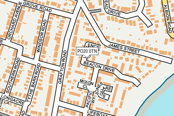 PO20 0TN map - OS OpenMap – Local (Ordnance Survey) PO20 0TN map - OS OpenMap – Local (Ordnance Survey)
