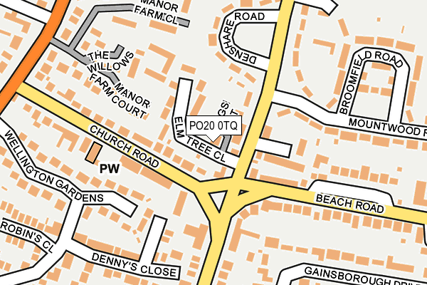 PO20 0TQ map - OS OpenMap – Local (Ordnance Survey) PO20 0TQ map - OS OpenMap – Local (Ordnance Survey)