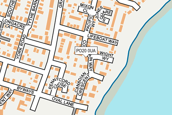 PO20 0UA map - OS OpenMap – Local (Ordnance Survey) PO20 0UA map - OS OpenMap – Local (Ordnance Survey)