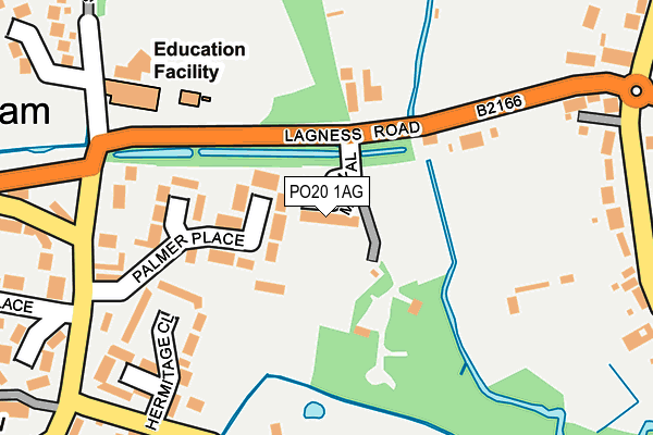 PO20 1AG map - OS OpenMap – Local (Ordnance Survey) PO20 1AG map - OS OpenMap – Local (Ordnance Survey)