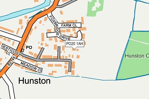 PO20 1AH map - OS OpenMap – Local (Ordnance Survey) PO20 1AH map - OS OpenMap – Local (Ordnance Survey)