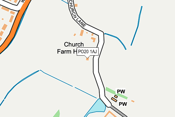 PO20 1AJ map - OS OpenMap – Local (Ordnance Survey)