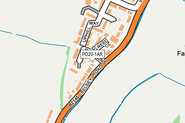 PO20 1AR map - OS OpenMap – Local (Ordnance Survey) PO20 1AR map - OS OpenMap – Local (Ordnance Survey)