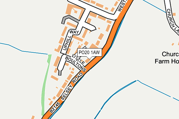 PO20 1AW map - OS OpenMap – Local (Ordnance Survey) PO20 1AW map - OS OpenMap – Local (Ordnance Survey)