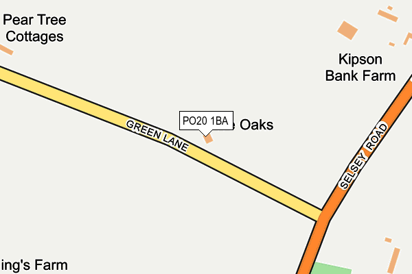 PO20 1BA map - OS OpenMap – Local (Ordnance Survey)