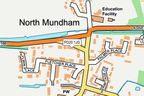PO20 1JG map - OS OpenMap – Local (Ordnance Survey) PO20 1JG map - OS OpenMap – Local (Ordnance Survey)