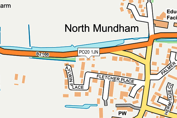 PO20 1JN map - OS OpenMap – Local (Ordnance Survey) PO20 1JN map - OS OpenMap – Local (Ordnance Survey)