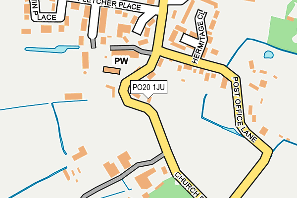 PO20 1JU map - OS OpenMap – Local (Ordnance Survey) PO20 1JU map - OS OpenMap – Local (Ordnance Survey)