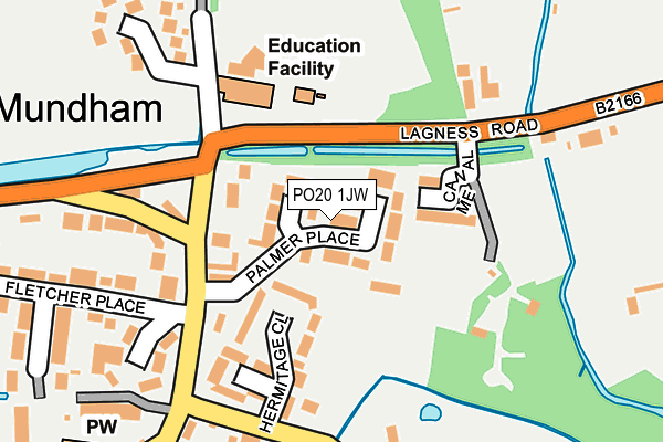 PO20 1JW map - OS OpenMap – Local (Ordnance Survey) PO20 1JW map - OS OpenMap – Local (Ordnance Survey)
