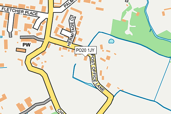 PO20 1JY map - OS OpenMap – Local (Ordnance Survey) PO20 1JY map - OS OpenMap – Local (Ordnance Survey)