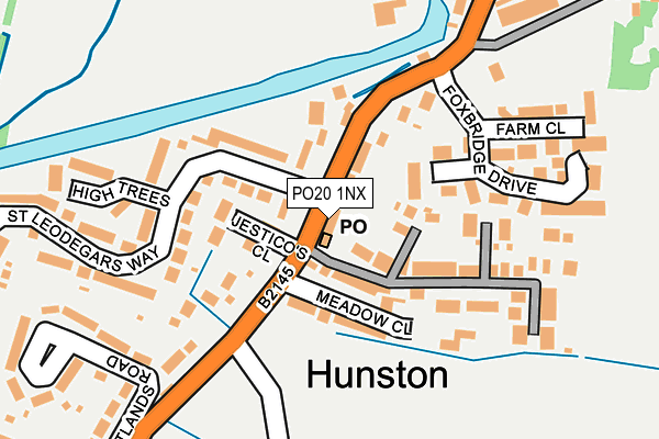 PO20 1NX map - OS OpenMap – Local (Ordnance Survey) PO20 1NX map - OS OpenMap – Local (Ordnance Survey)