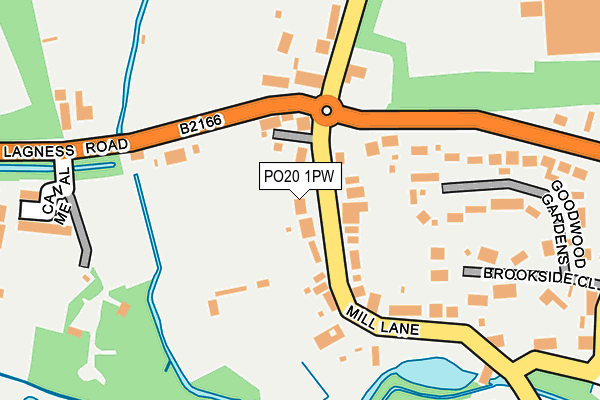 PO20 1PW map - OS OpenMap – Local (Ordnance Survey)