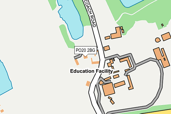 PO20 2BG map - OS OpenMap – Local (Ordnance Survey) PO20 2BG map - OS OpenMap – Local (Ordnance Survey)