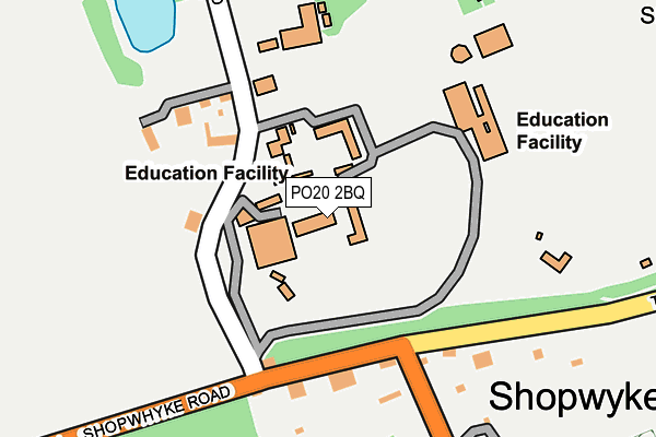 PO20 2BQ map - OS OpenMap – Local (Ordnance Survey) PO20 2BQ map - OS OpenMap – Local (Ordnance Survey)