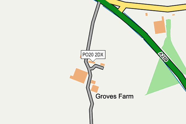 PO20 2DX map - OS OpenMap – Local (Ordnance Survey) PO20 2DX map - OS OpenMap – Local (Ordnance Survey)