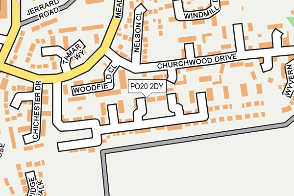 PO20 2DY map - OS OpenMap – Local (Ordnance Survey) PO20 2DY map - OS OpenMap – Local (Ordnance Survey)