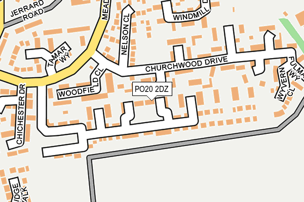 PO20 2DZ map - OS OpenMap – Local (Ordnance Survey) PO20 2DZ map - OS OpenMap – Local (Ordnance Survey)