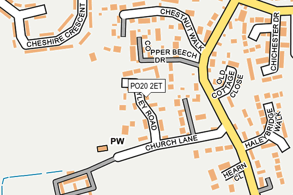 PO20 2ET map - OS OpenMap – Local (Ordnance Survey) PO20 2ET map - OS OpenMap – Local (Ordnance Survey)