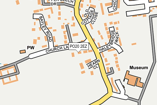 PO20 2EZ map - OS OpenMap – Local (Ordnance Survey) PO20 2EZ map - OS OpenMap – Local (Ordnance Survey)