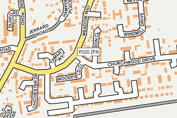 PO20 2FN map - OS OpenMap – Local (Ordnance Survey) PO20 2FN map - OS OpenMap – Local (Ordnance Survey)