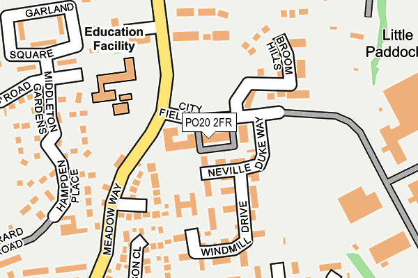 PO20 2FR map - OS OpenMap – Local (Ordnance Survey) PO20 2FR map - OS OpenMap – Local (Ordnance Survey)