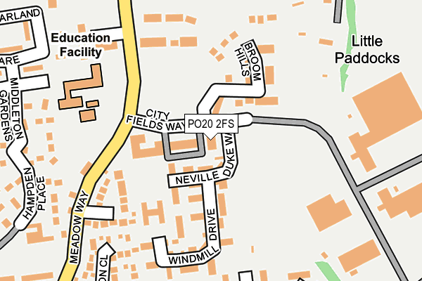 PO20 2FS map - OS OpenMap – Local (Ordnance Survey) PO20 2FS map - OS OpenMap – Local (Ordnance Survey)