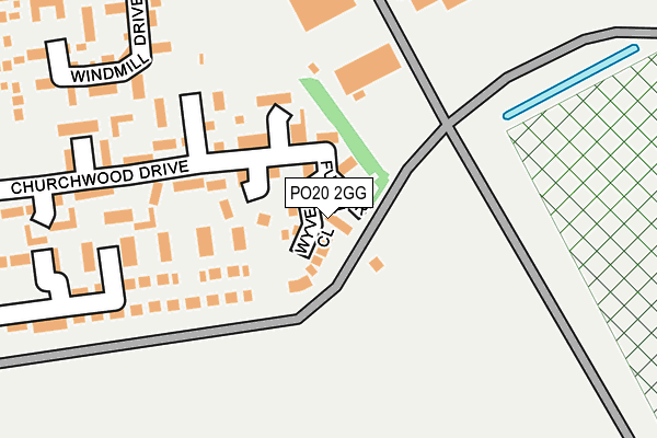 PO20 2GG map - OS OpenMap – Local (Ordnance Survey) PO20 2GG map - OS OpenMap – Local (Ordnance Survey)