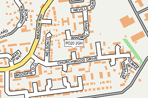 PO20 2GH map - OS OpenMap – Local (Ordnance Survey) PO20 2GH map - OS OpenMap – Local (Ordnance Survey)