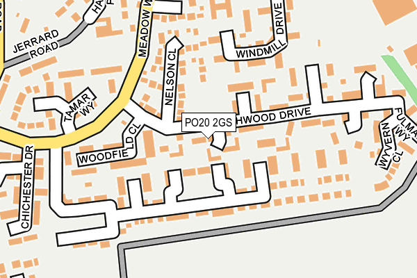 PO20 2GS map - OS OpenMap – Local (Ordnance Survey) PO20 2GS map - OS OpenMap – Local (Ordnance Survey)