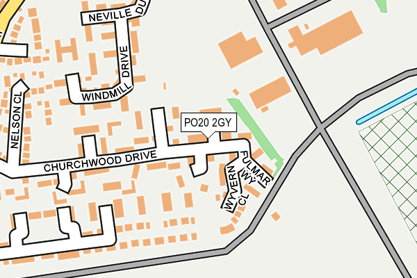 PO20 2GY map - OS OpenMap – Local (Ordnance Survey)