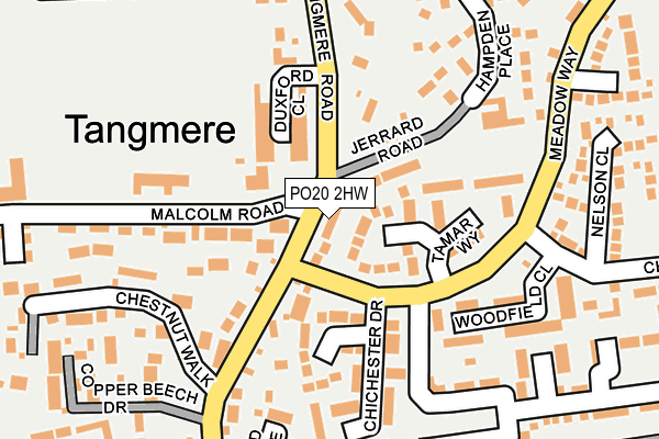 PO20 2HW map - OS OpenMap – Local (Ordnance Survey) PO20 2HW map - OS OpenMap – Local (Ordnance Survey)
