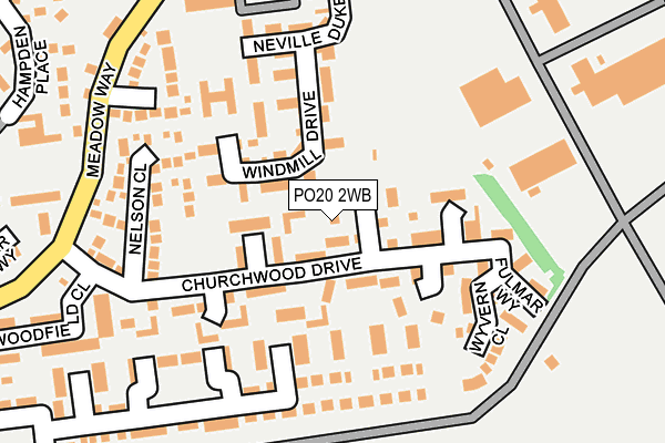 PO20 2WB map - OS OpenMap – Local (Ordnance Survey) PO20 2WB map - OS OpenMap – Local (Ordnance Survey)