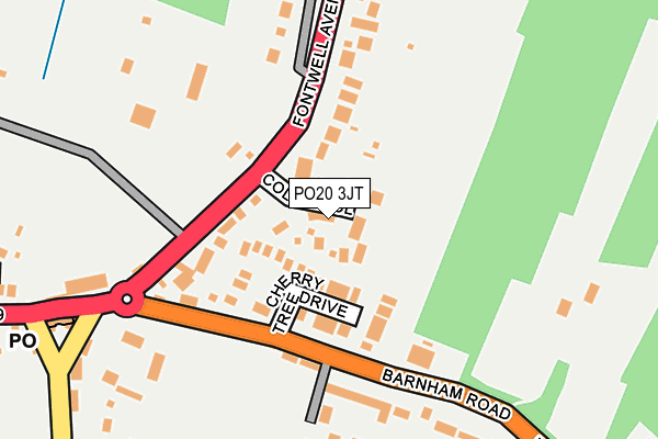 PO20 3JT map - OS OpenMap – Local (Ordnance Survey) PO20 3JT map - OS OpenMap – Local (Ordnance Survey)